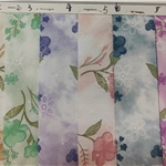 offset printed flower printed polyester fabric