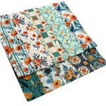 flower series polyester cotton sliced fabric set (10 styles/set,each size:6.3*50cm)