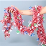 christmas day floral decorative strips (length:2m,width:9cm） 