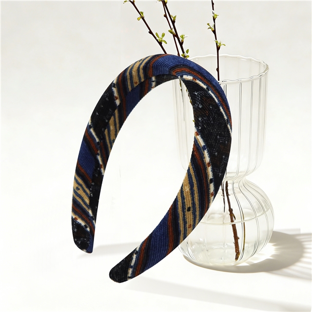 ethnic geometric patterns high cranial hairband