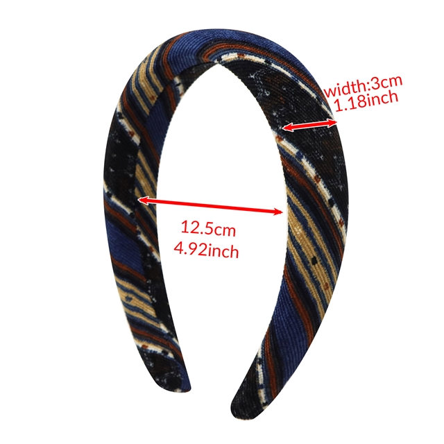 ethnic geometric patterns high cranial hairband