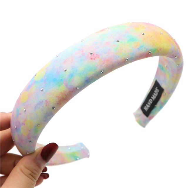 hot stamping dyed high cranial hairband