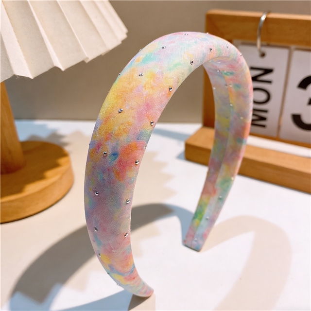hot stamping dyed high cranial hairband
