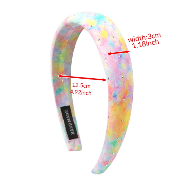hot stamping dyed high cranial hairband