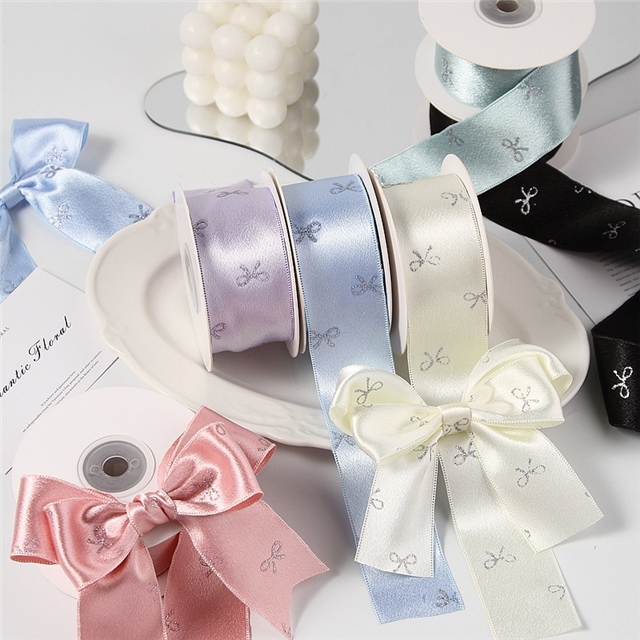 glitter bows ribbon