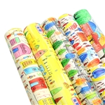 children house series smooth self printed faux leather set (5 pcs/set)