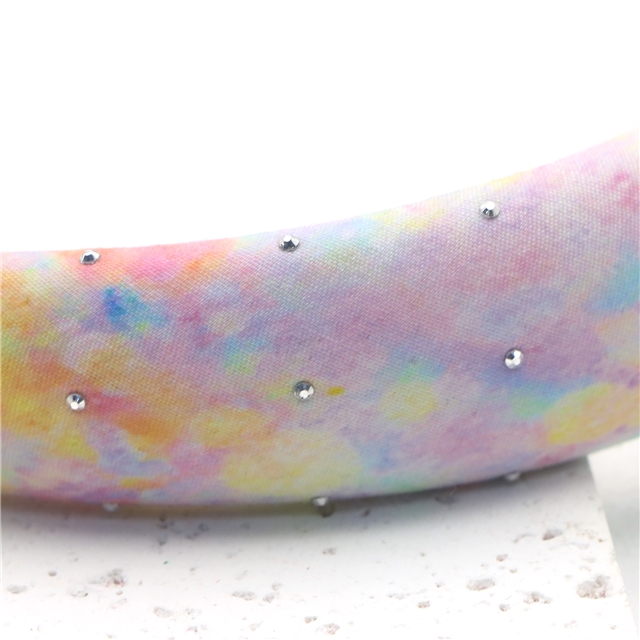 hot stamping dyed high cranial hairband