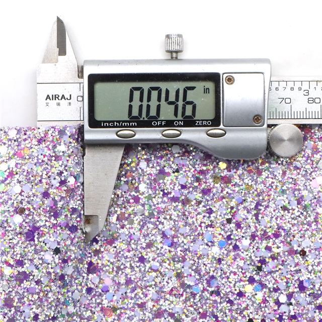 synthetic leather chunky glitter big small sequins mixed faux leather
